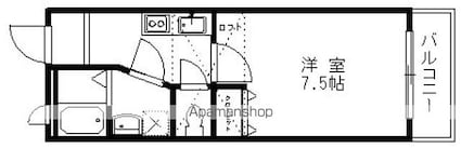 ハイアール２１[1K/24m2]の間取図