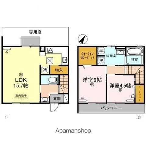 メゾネット岩橋IIの間取り写真