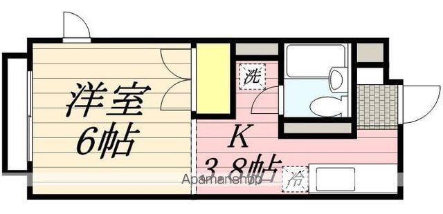 グリーンハイツ 203 ｜ 東京都三鷹市下連雀２丁目17-5（賃貸アパート1K・2階・21.20㎡） その2