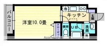 グランシャトレ伊賀上[1K/29.82m2]の間取図