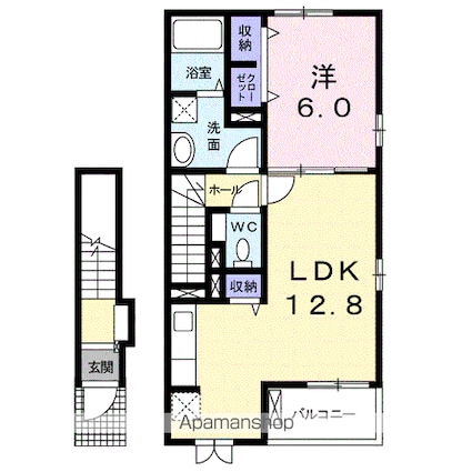 ブローテ[1LDK/49.17m2]の間取図