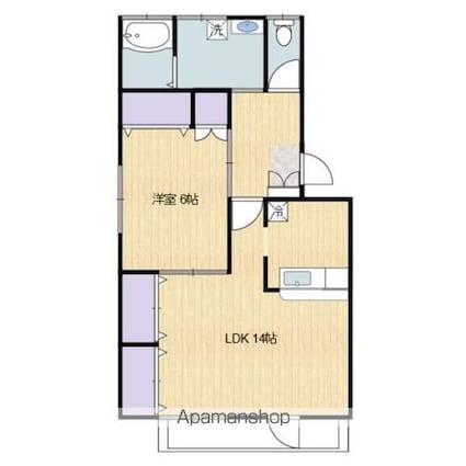 フォンテ・メゾン[1LDK/52.15m2]の間取図