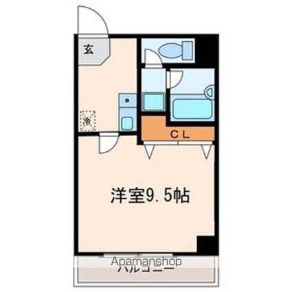 東京都台東区西浅草３丁目[1K/27.54m2]の間取図