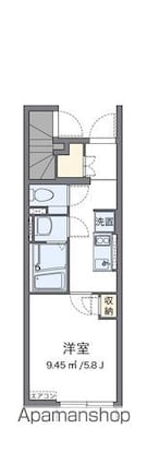 クレイノドゥーエ荻窪[1K/22.27m2]の間取図