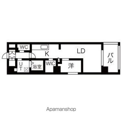 ＴＨＥ　ＧＤ　Ｏｎｅ[1LDK/42.18m2]の間取図