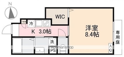 ＨａｉｍｉｓｈⅡ（ハイミッシュツー）[1K/30.54m2]の間取図