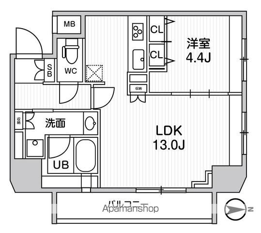 ジェノヴィア浅草橋Ⅱスカイガーデンの間取り