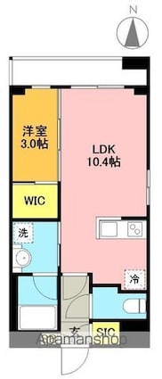 東京都世田谷区松原２丁目[1LDK/35.6m2]の間取図