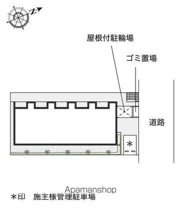 レオネクスト萩原[1K/22.54m2]の配置図