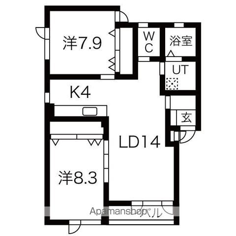フラッツJUJUの間取り写真