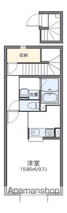 レオネクスト中原[1K/34.88m2]の間取図