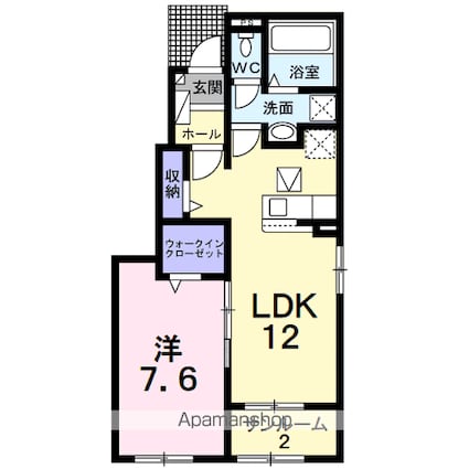 アヴニール　ラディユ　Ⅰ[1LDK/50.14m2]の間取図
