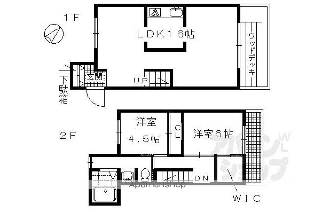 VILLAD’ESTE京都下鴨の間取り写真