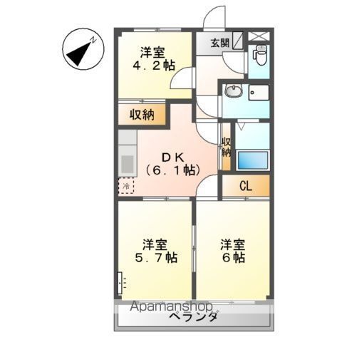 ドルチェ井上の間取り写真