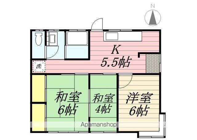 コスモス住宅[3K/52.17m2]の間取図