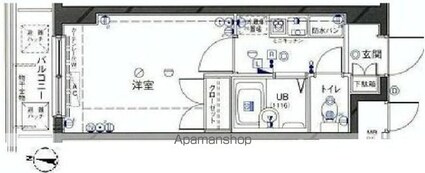 東京都中野区上高田４丁目[1K/20.16m2]の間取図