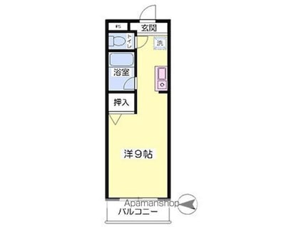 アトランティック木屋[1R/21.04m2]の間取図
