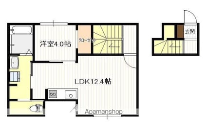 クロコダイル南栄[1LDK/42.33m2]の間取図