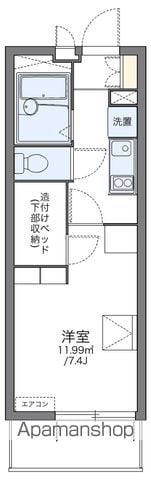 レオパレスアルカンシェルの間取り写真