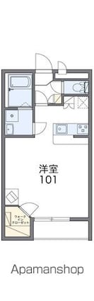レオパレスブラン　Ｄｕｅ[1K/31.05m2]の間取図