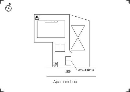 ローズコート堀越[1DK/41.1m2]の配置図