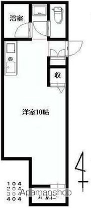 香川県高松市木太町[1R/26.92m2]の間取図