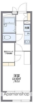 レオパレスリバーポイント小岩Ⅱ[1K/22.35m2]の間取図
