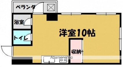 広島県広島市中区大手町３丁目[1R/21.87m2]の間取図