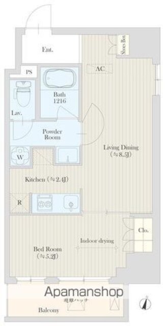 ＨＩＲＯＯ　ＶＩＬＬＡＧＥ[1LDK/36.94m2]の間取図