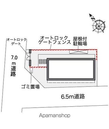 レオパレスグリーンガーデンⅣ[1K/19.87m2]の配置図