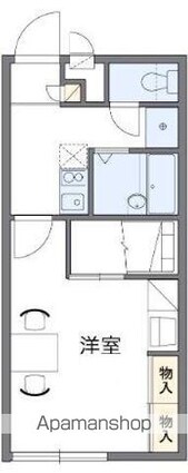 レオパレスＫ　ＣＯＵＲＴ[1K/23.18m2]の間取図