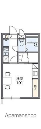 レオパレスＭＩＹＵＫＩ[1K/23.18m2]の間取図
