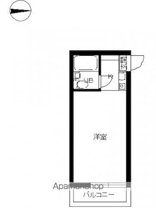 東京都新宿区北新宿２丁目[1R/14.78m2]の間取図
