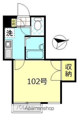 グランコート[1K/18.04m2]の間取図