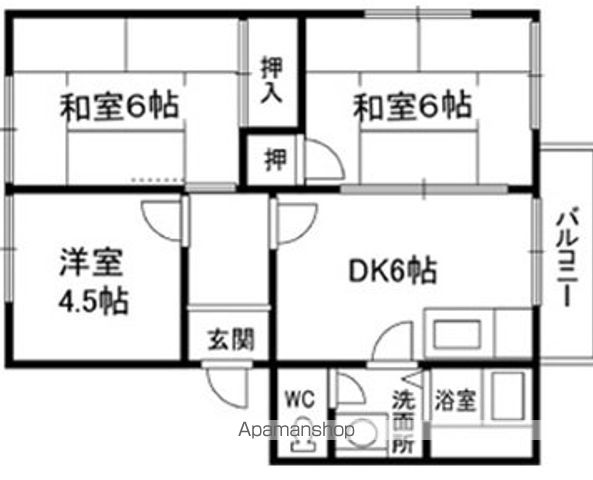 【ディアスウチタの間取り】