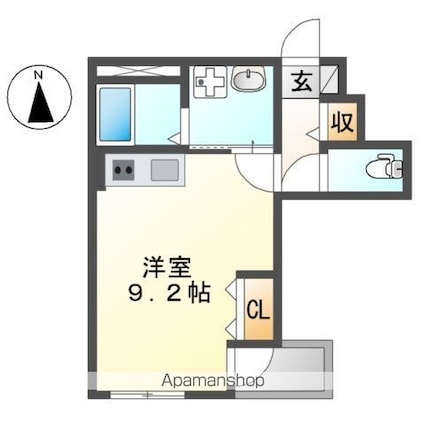 ＳＵＮ　ＲＥＬＡＩＲ[1R/27.44m2]の間取図