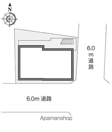 レオパレス田園１[1K/19.87m2]の配置図