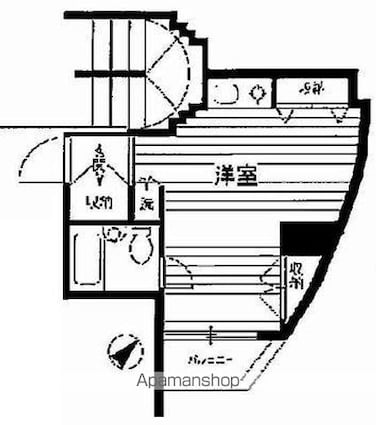 アーク板橋[1R/18.47m2]の間取図