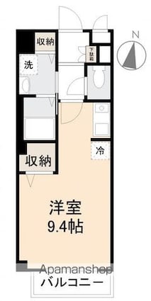 グランディール仏生山[1R/26.08m2]の間取図