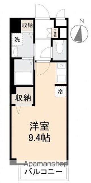 グランディール仏生山[1R/26.08m2]の間取図