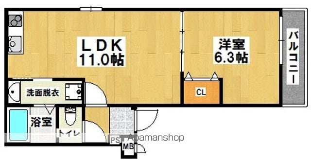フジパレス諏訪ノ森V番館の間取り写真
