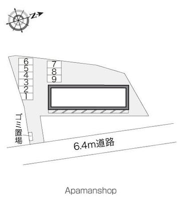 レオパレス豊田[1K/26.08m2]の配置図