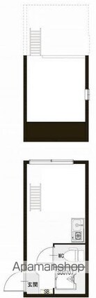 東京都杉並区和田１丁目[1R/11.27m2]の間取図