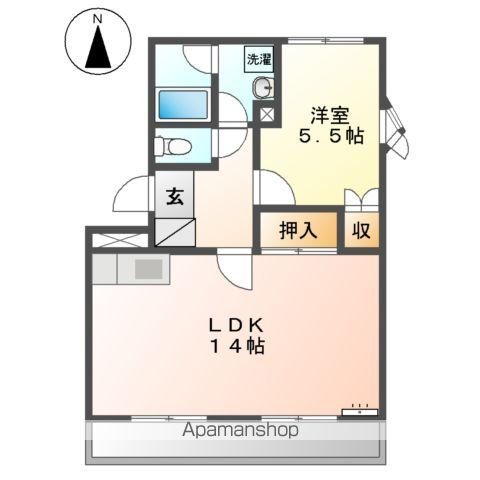 コンフォール久華Iの間取り写真