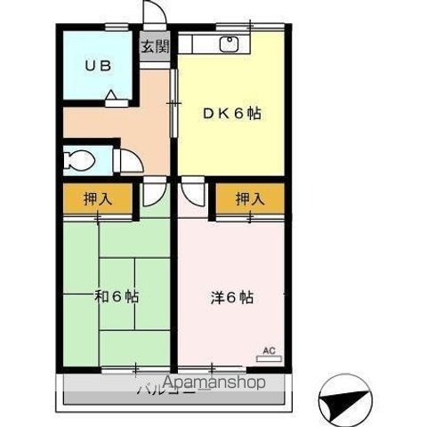 ハイツ呉竹の間取り写真
