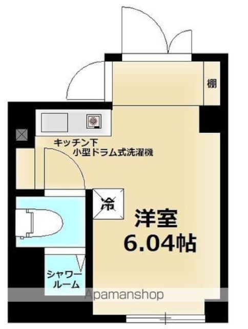 ｔｈｅ　ＴＥＮ　Ⅱ[1R/12.88m2]の間取図