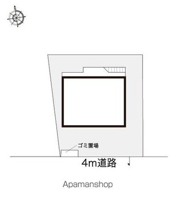 レオパレスソレイユ[1K/17.39m2]の配置図