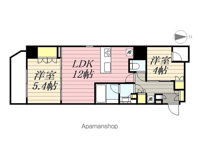 クレストコート新宿山吹町の間取り写真