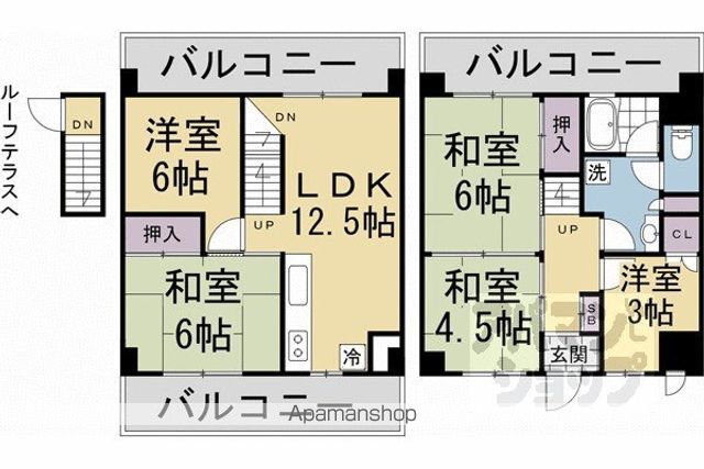 パークテラス桂川の間取り写真