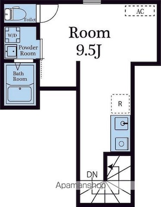 ベルディグリ堀切菖蒲園[1R/29.87m2]の間取図